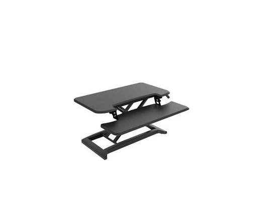 Ergonomisch höhenverstellbarer Sitz-Steh Arbeitsplatz - Schreibtischaufsatz